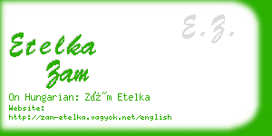 etelka zam business card